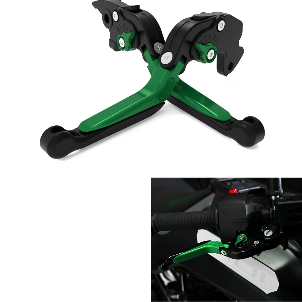 For Kawasaki ER-5 1998-2009 GPZ500S 1992-2006 2007 2008 2009 Motorcycle CNC Brake Clutch Levers Adjustable Foldable Extendable