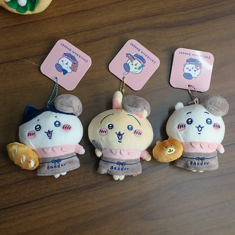 12 سنتيمتر Kawaii اليابانية Chiikawa مخبز الموظفين طبعة محدودة ساندويتش هوت دوج الكرتون ليتل ثمانية الولايات المتحدة الأمريكية Chijii أفخم قلادة