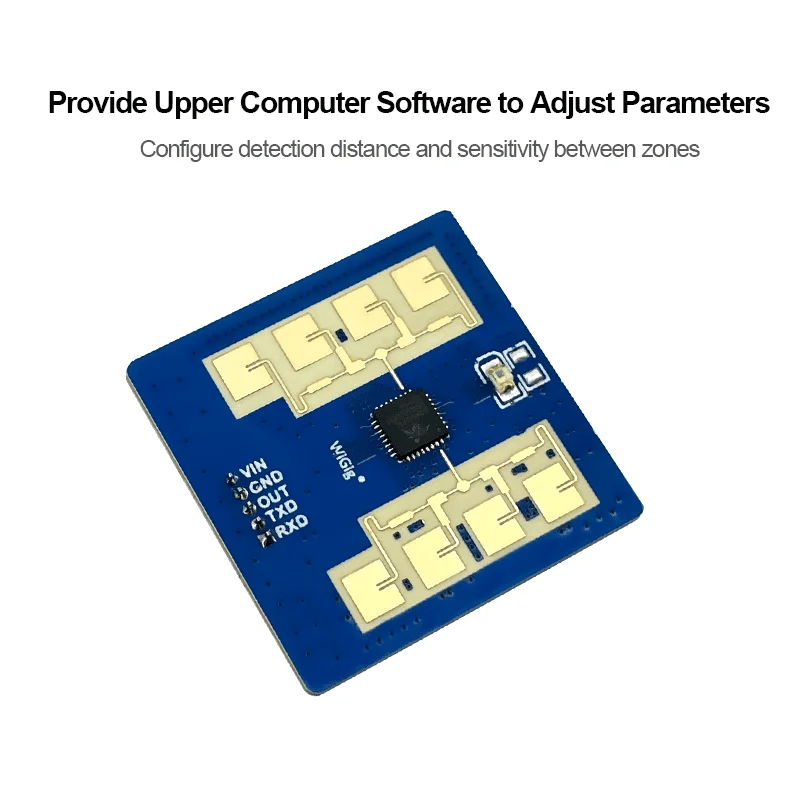 Hi-Link New LD2411S Smart Home 5V 50mA High Performance 24GHz Motion / Micro Motion Human Sensing Distance Sensor Module