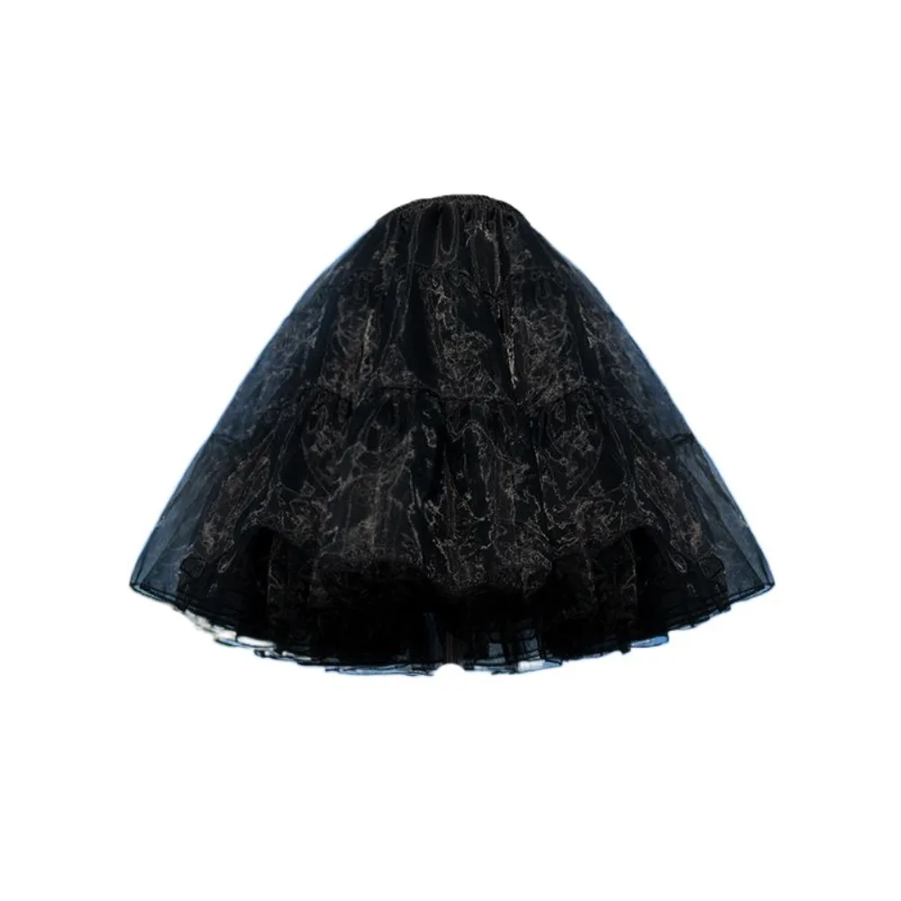 Lace Lolita Petticoat Multilayer Boneless Cosplay Crinoline Underskirt Dress Lining Mesh Short Dress Jupon Fille Cosplay