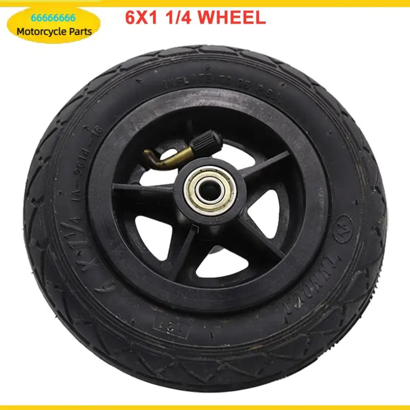 6-inch 6X1 1/4 inflatable wheel plastic rim for electric scooter inflatable tire accessories