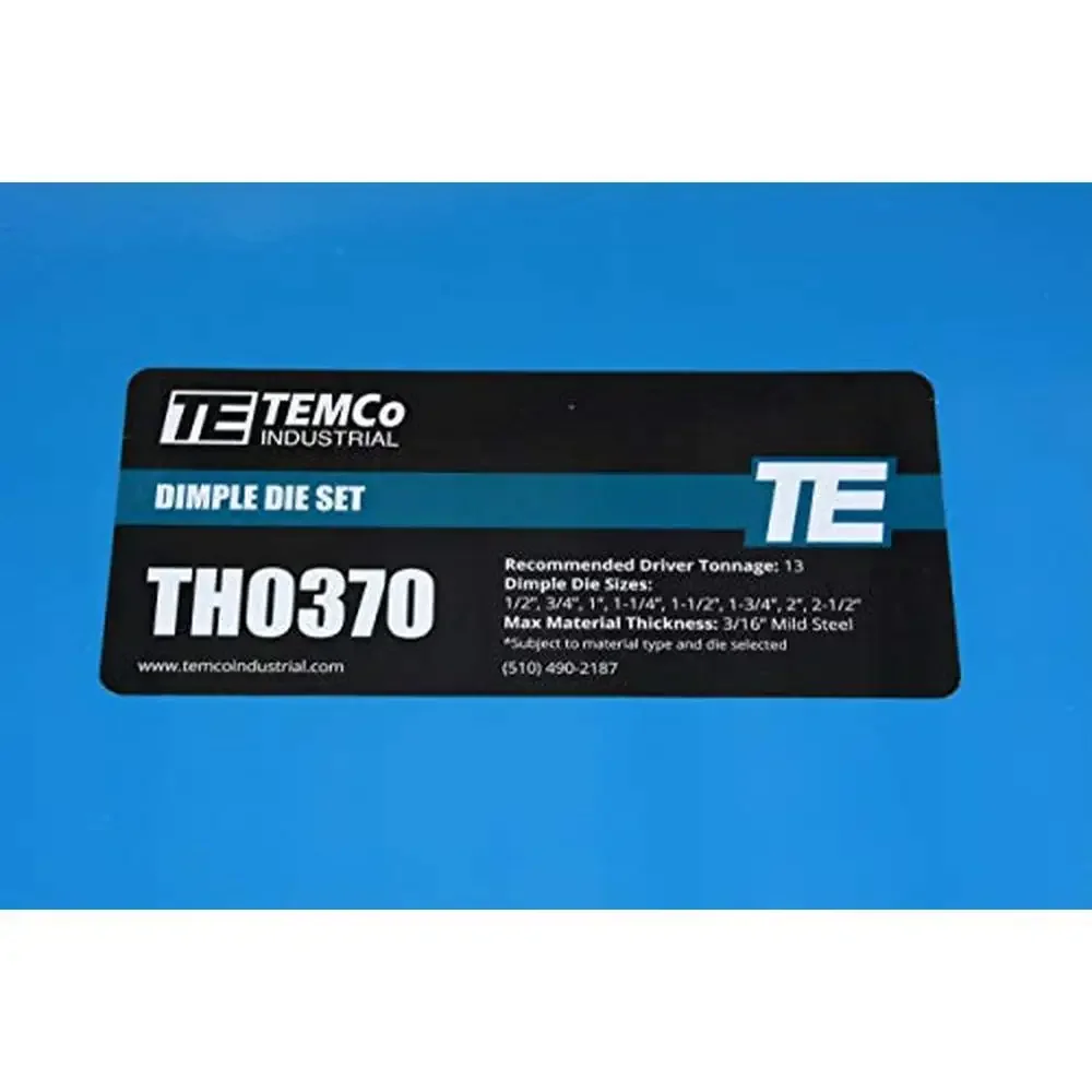 Zestaw 8 szt. wykrojników do otworów rozszerzanych z wgłębieniami, hydrauliczny napęd, kompatybilny z wykrojnikami, hartowana stal narzędziowa.