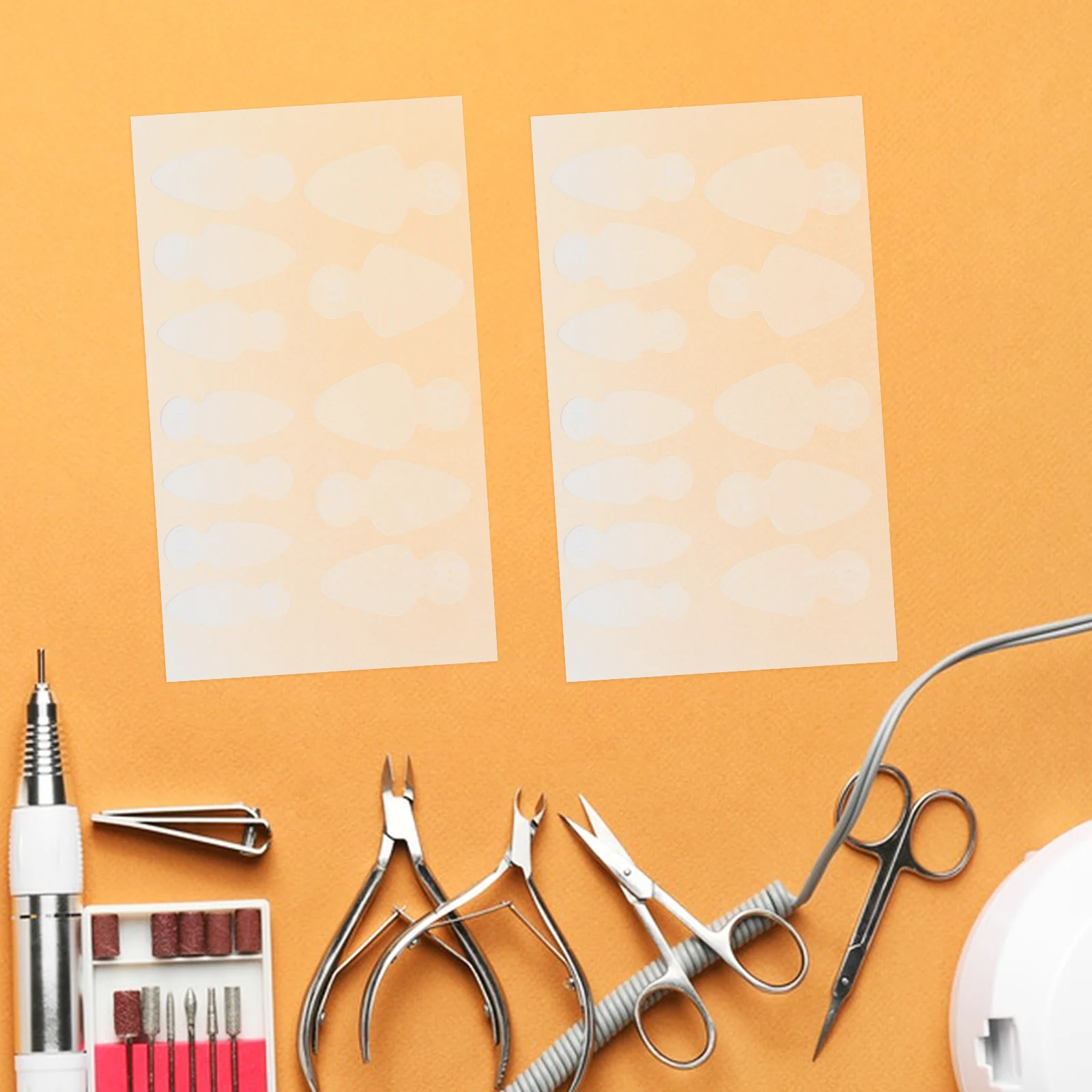 

Silicone French Manicure Film 10 Sheets No Buffing Required Adjustable Length Soft Comfortable Traceless Finish