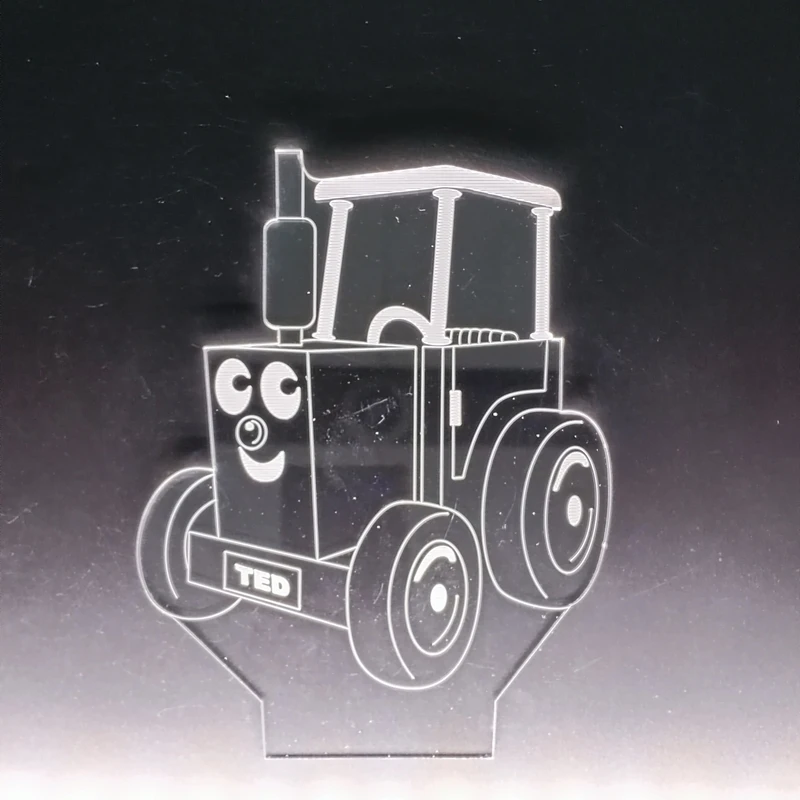 All Car SUV Plane Motor Style Boat Ship Arylic Panel Board Plastic 3D LED Lamp Decor Table Night Light Christmas Party Gift