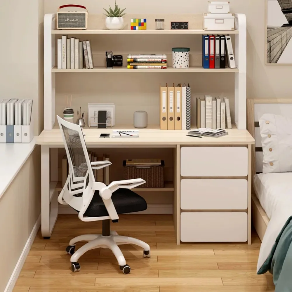 Bedroom Secretaire Office Desks Shelf Computer Table Makeup Office Desks Single Drawers Rangement Bureau Escritorio Furniture