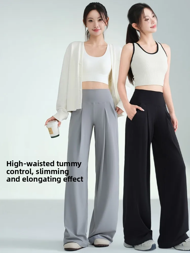 

High Waist Sl arkskin Yoga Pants Women's Bla Outerwear Tummy Control Butt Lifting No Embarrassing Lines Slimming