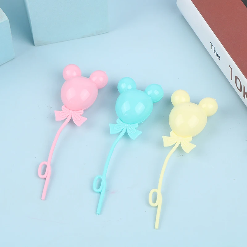 Ballons de Simulation pour maison de poupée, jouets miniatures colorés, accessoires de décoration pour maison de poupée, 3 pièces/ensemble, 1/12