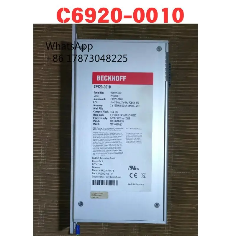 Controller PLC C6920-0010 usato Test funzionale OK