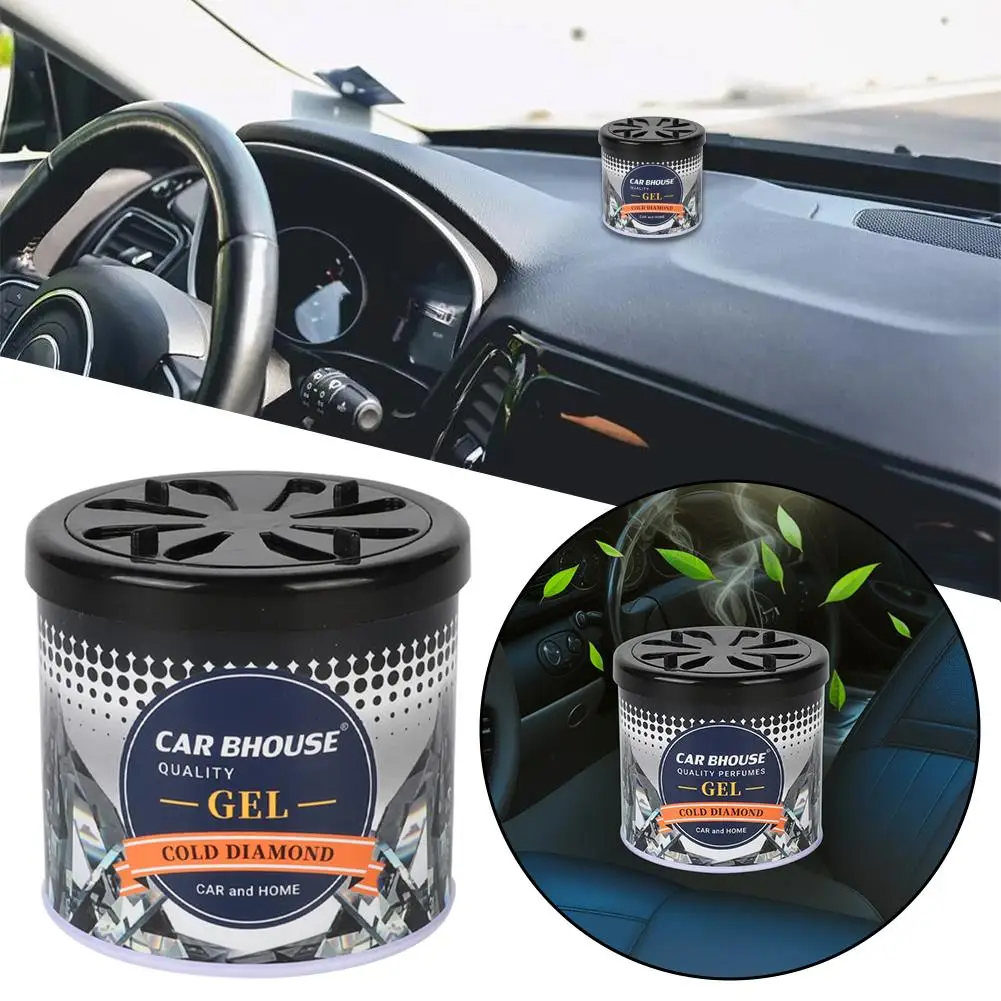 Car Air Freshener Solid Gel Long Lasting Fragrance Eco Friendly Odor Neutralizer for Dashboard Gift Multiple Scents