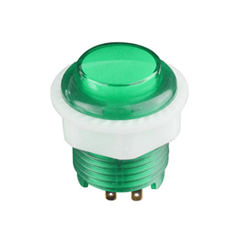 1PCS Illuminated Led Push Button 24Mm Nut With 4Pin Light Cable  For Zero Delay Board Arcade Game Machine Parts B