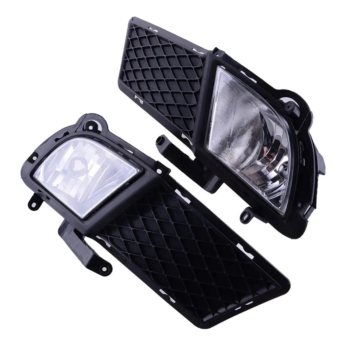 

4pcs Car Front Left Right Fog Light Housing with Cover Trim Kit KI1039107 KI2593120 KI1038107 Fit for Kia Forte Sedan 2010-2013