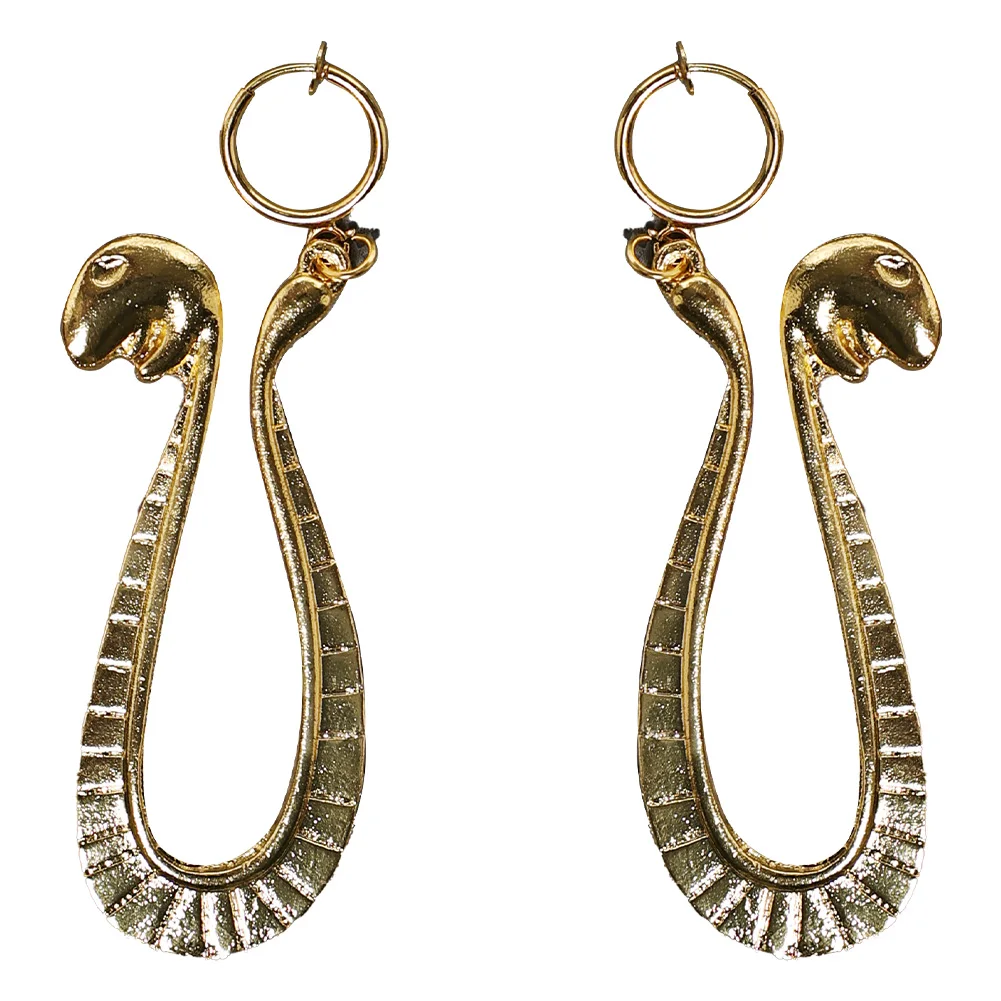 Boa Hancock Earrings Cosplay Fantasy Jewelry Anime Pirate Costume Disguise Accessories Women Roleplay Fantasia Party Props Gifts