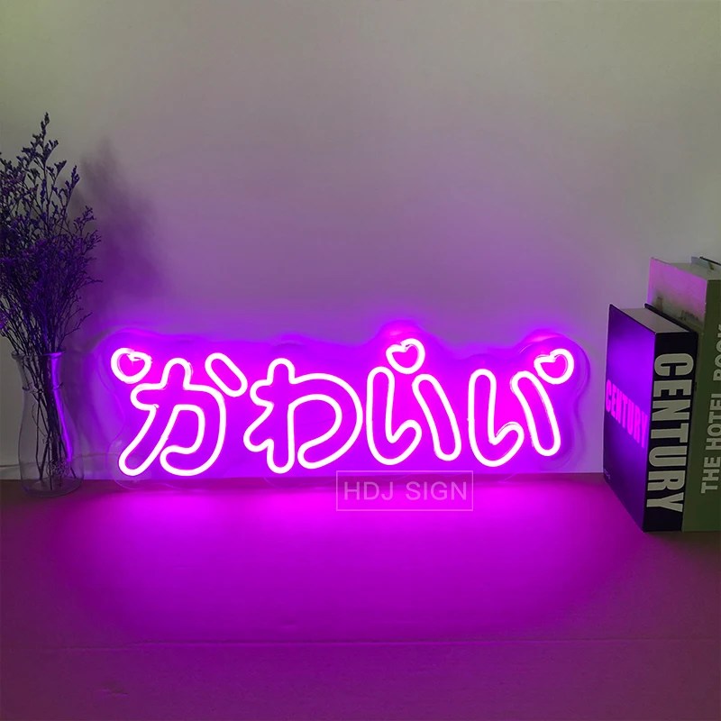 Kawaii Japanese Neon Sign LED Light Home Bedroom Store Wall Decor Game Room Decoration Dimmable Led Lights Creative Gift