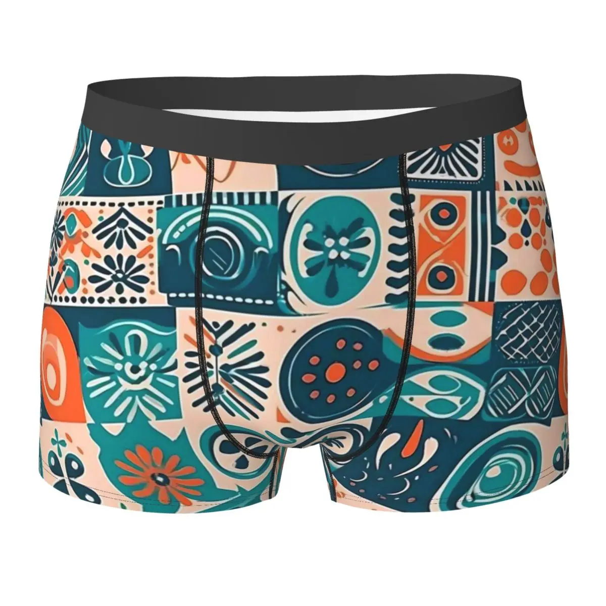 Ethnic Tribal Icon Underwear Patchwrok Print 3D Pouch Hot Boxer Shorts Sublimation Boxer Brief Classic Men Underpants Plus Size