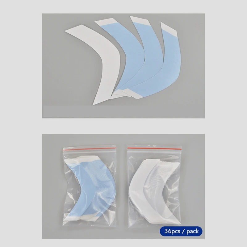 36 قطعة/الوحدة سوبر قوي شعر مستعار الشريط لاصق مزدوج تمديد الشريط شرائط مقاوم للماء للشعر المستعار/الدانتيل الباروكات فيلم CC الشكل