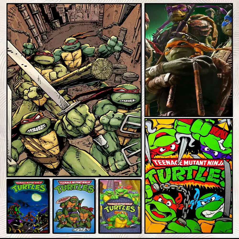 Постер «Подросток М-Матан и ниндзя» с принтами, украшение для дома, спальни, гостиной, подарок