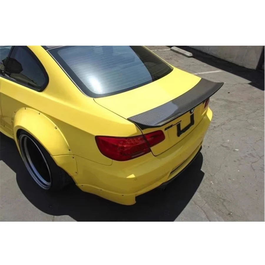 Carbon Fiber Car Rear Trunk Spoiler Rear Wing Tail Wing Parts for BMW 3 Series E92 M3 2 Door Coupe 2006-2013 320i 330i LB Style