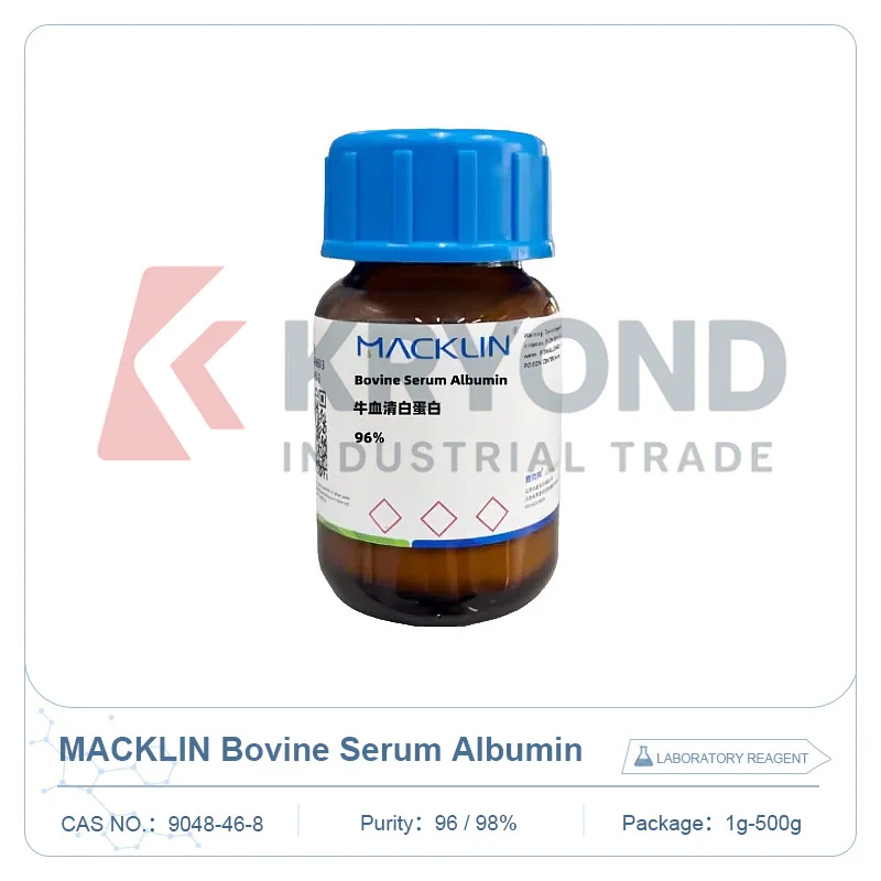 MACKLIN BSA (Albumina Sérica Bovina) Reagente Laboratorial CAS 9048-46-8 para Pesquisa em Proteínas, Testes Bioquímicos e Preparação de Amostras 1g 500g