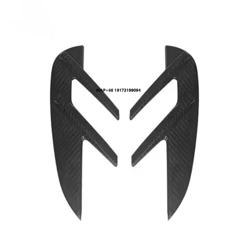 2pcs Dry Carbon Fiber Front Fenders Trims for G82 G83 M4 2021+ Front Fender Trim