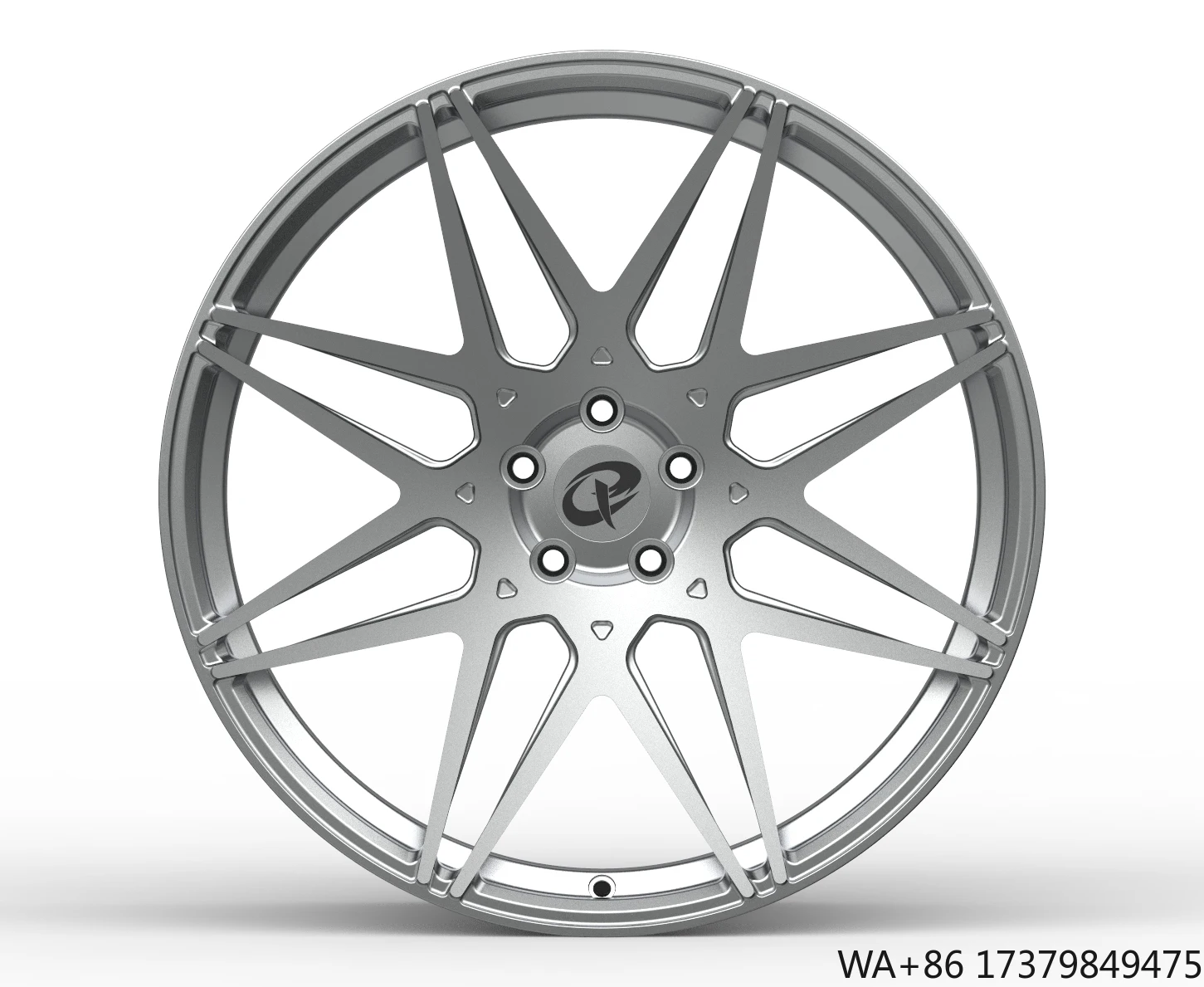 

Customization Passenger Car Wheels 19*8J 5 Holes Gray Multi Spoke Car Forged Rims for Ferrari 458