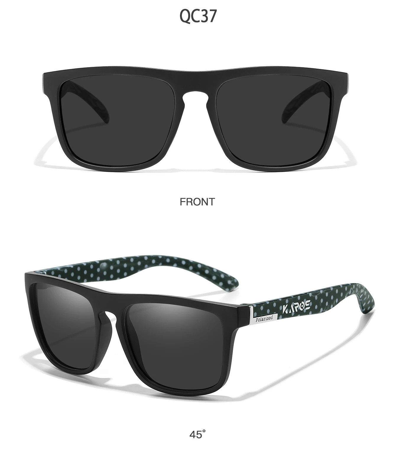 KAROS Männer/Frauen Polarisierte Sonnenbrille Quadratischen Spiegel Marke Design Luxus UV400 Sonnenschirm Unisex Angeln Fahren Radfahren Wandern – Detail 27
