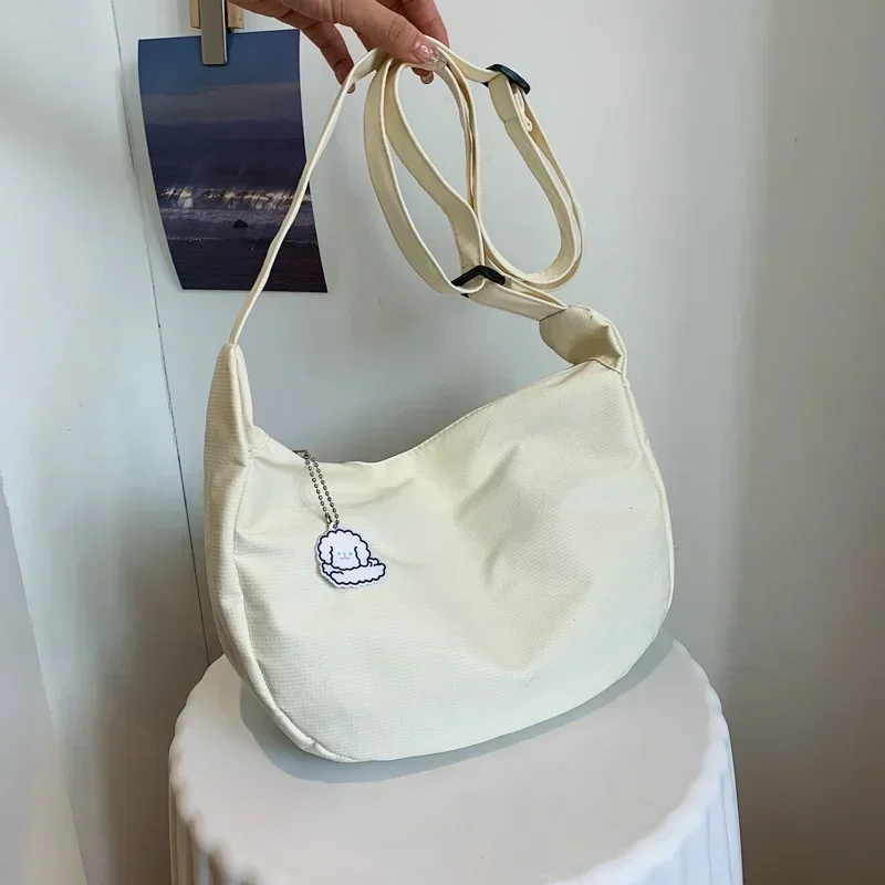 ショルダーバッグ女性ソリッド原宿オールマッチシンプルな多機能ハンドバッグ大容量クロスボディバッグ女性ティーン財布