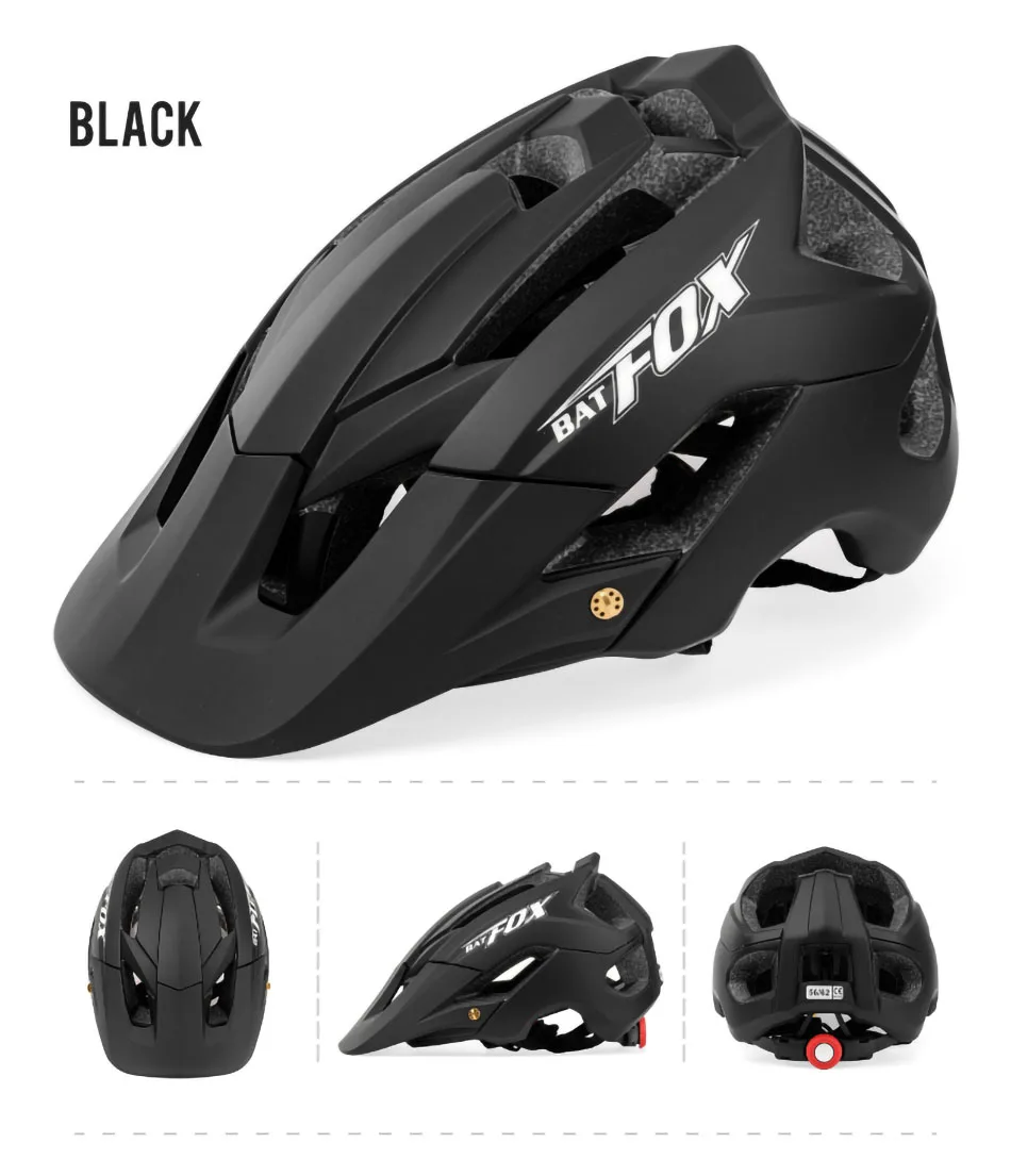 BATFOX MTB Fahrradhelm Ultraleicht Integral Geformter Mountainbike- und Rennradhelm für Damen und Herren Casco Ciclismo Radhelme – Detail 24