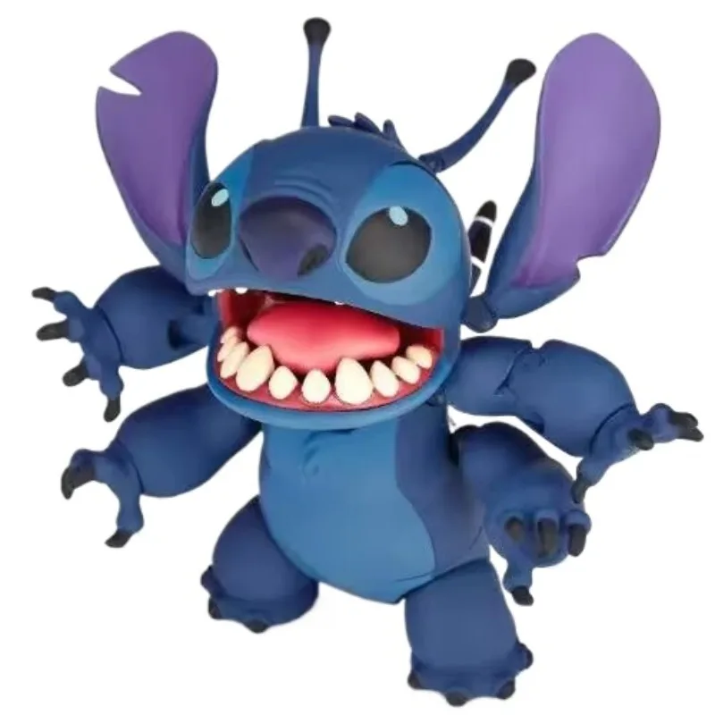 

Disney Stitch кукла орнамент мультфильм аниме милый подвижный шарнир забавный стильный гаражный комплект автомобильные украшения студенческие детские игрушки в подарок