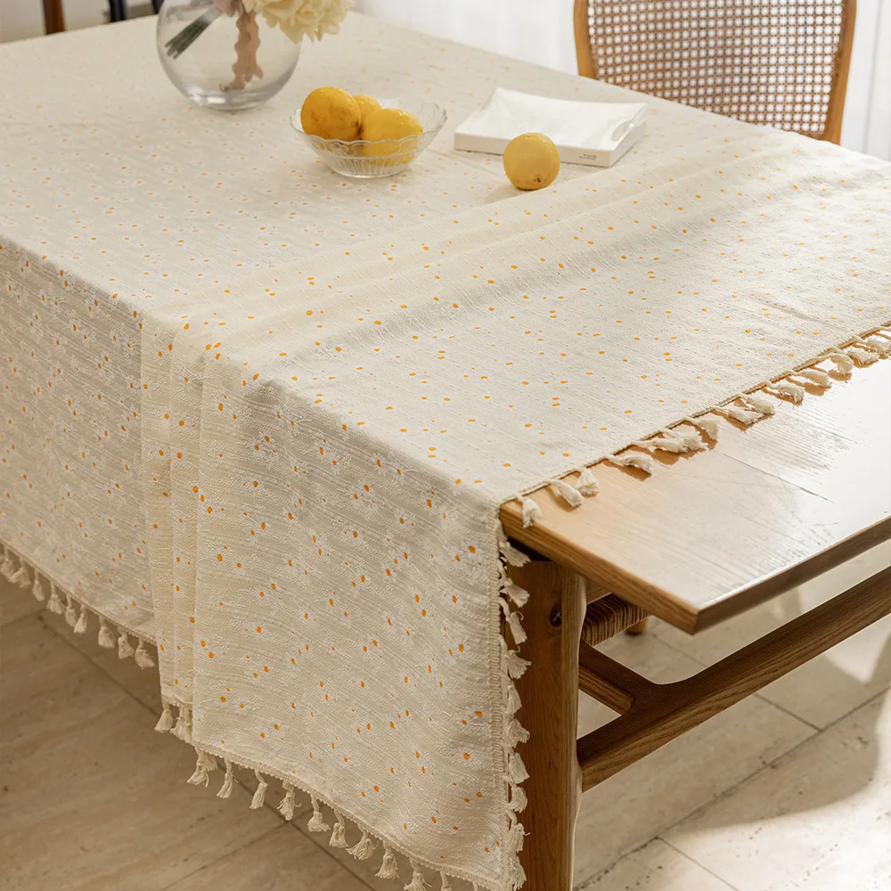 Cotton Dustproof Desktop Suitable for Kitchen Dinner Picnic Tablecloths Table Towels and Home Decoration