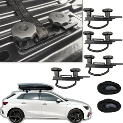 4 PCS Galvanized metal Steel Roof Box U-Bolt Clamps Rooftop Cargo Carrier Rack Bolts Car Van mounting Accessories U-Bracket XLX
