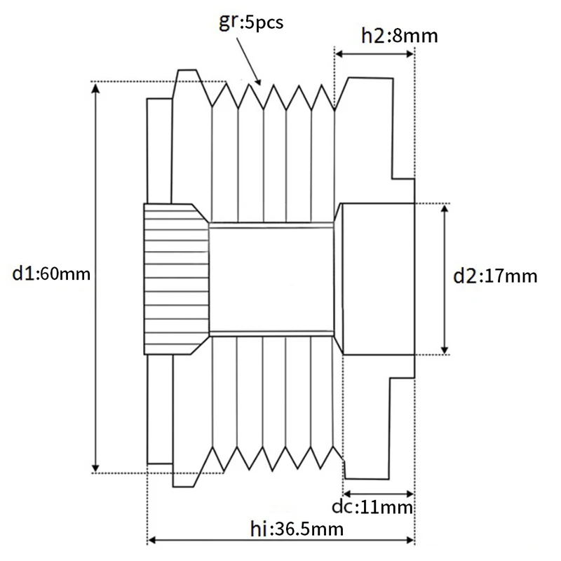 PULLEY FOR APN7587 APN7587DD APN7587DE APN7587NT APN7587PN 1022112780 2706033040 ALN1891DD ALN1891UX BC6860144