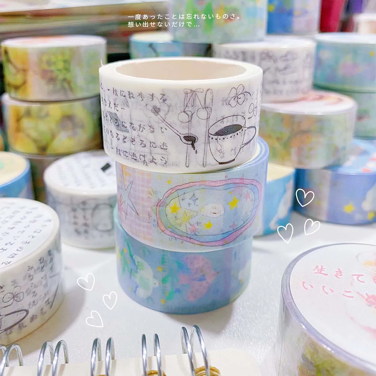 Washi Tape for Scrapbooking Stationery Journal Planner Deco Masking Tape Arts Diy Crafts Album Gentle Decorative Washi Tape