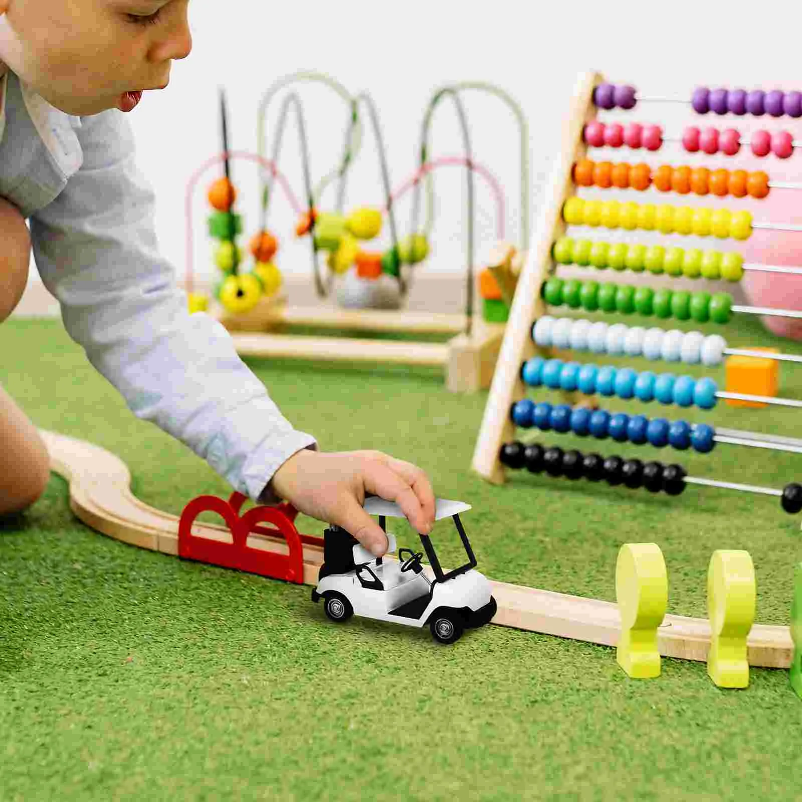 Golfkar Model Decor Speelgoed Verjaardagsdecoratie Klein Voor Feest Legering Kinderbureau Snuisterijen