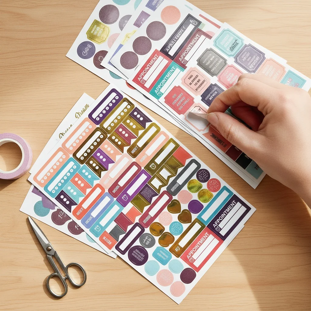 

Большой набор наклеек для дневника 1748, аксессуары для скрапбукинга и планировщиков