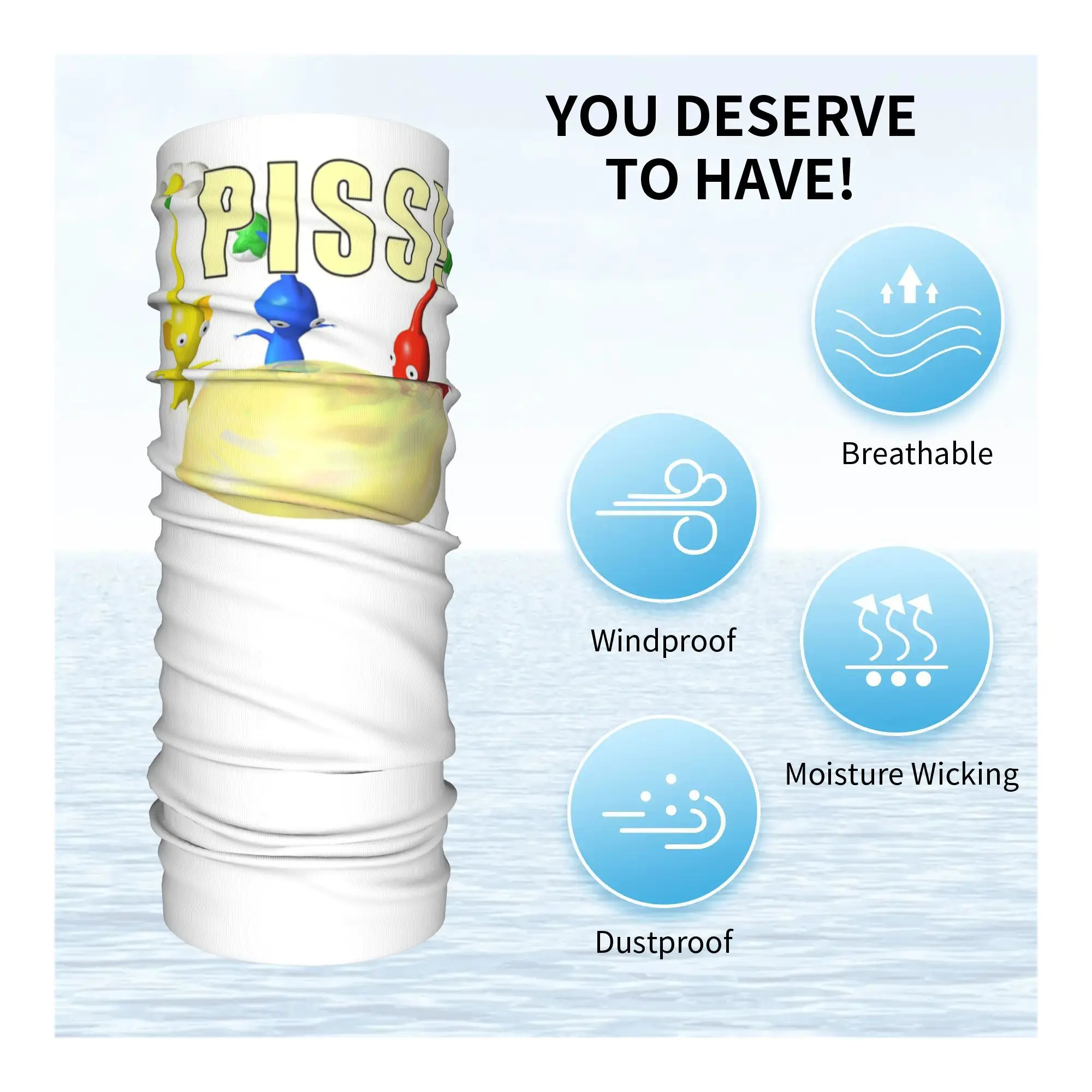 Pikmin el nuevo personaje Bandana cubierta para el cuello bufanda estampada para la cara pasamontañas multifunción correr Unisex adulto a prueba de viento