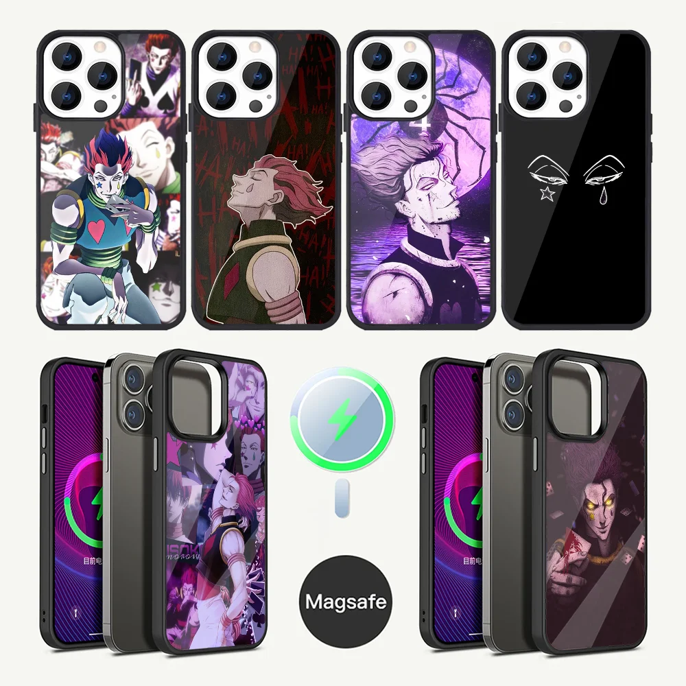 Anime H-Hisoka M-Morow Phone Case For iPhone 16,15,14,13,12,11,Plus,Pro,Max Mini Magsafe Magnetic Wireless Charging