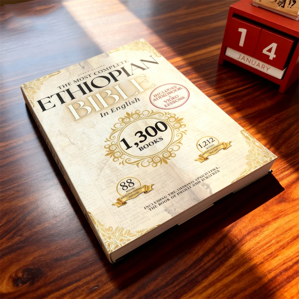 

КОМПЛЕКТЕЛЬНАЯ БИБЛИЯ ETHIOPIAN на английском языке 88 Священных Писаний: включая отсутствие Apocrypha of Enoch Jewilees (по разделены в два тома)