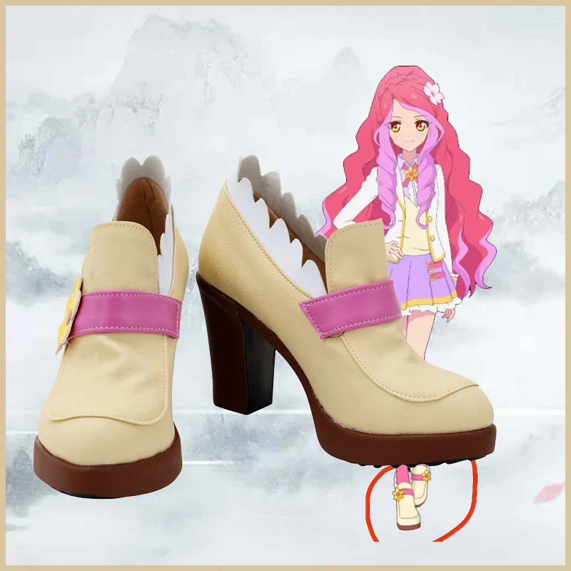 Aikatsu Stars Cosplay Shoes Boots Halloween Cosplay Prop For Girls Adult Women