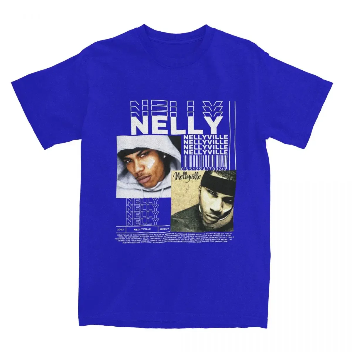 fashion heavyweight Summer Nelly Hip Hop Bootleg T Shirts Outfit Men Pure Cotton Funny HipHop Tee Shirt Short Sleeve Clothes