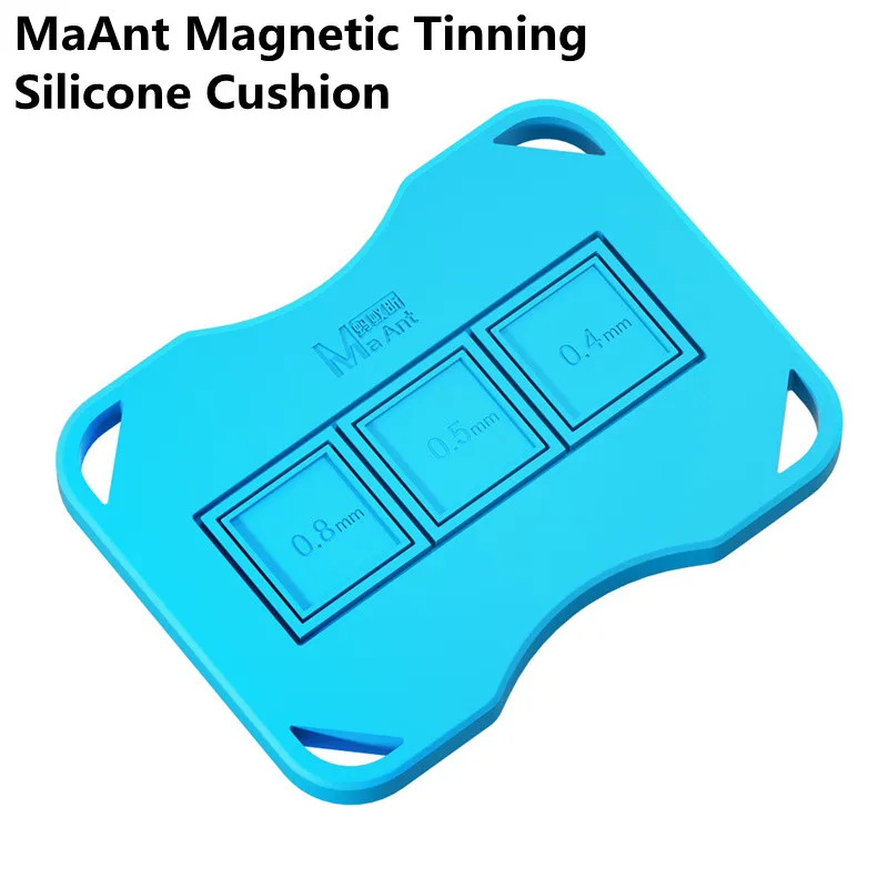 MaAnt CO3 Strong Magnetic Soft Silicone Tin Pad For Cellphone Maintenance Easy Clean Hard Disk Chip CPU Tin Planting Table Mat