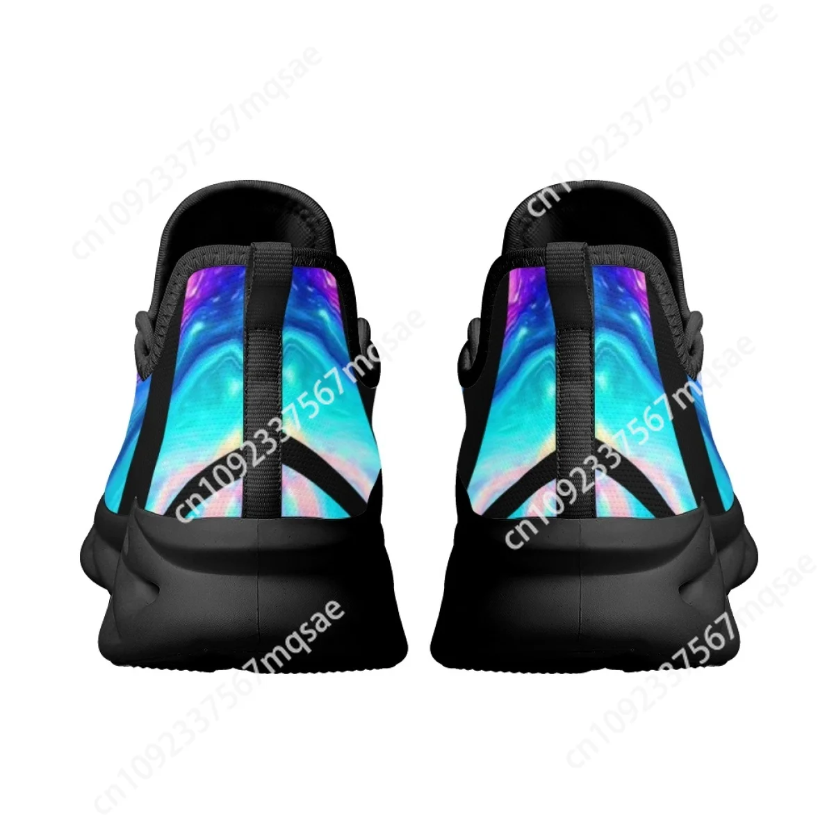 Blue Purple Gradient Cute Car Pattern Sport Shoes for Woman Men Outdoor Breathable Sneakers Non-slip Casual Featwear New Fashion