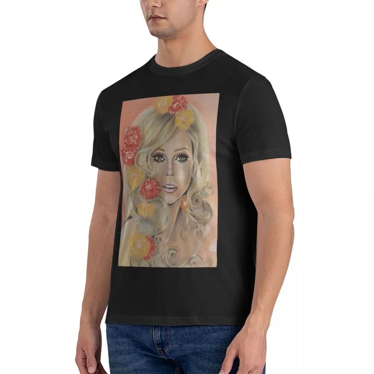 Awesome Fantastic T-Shirt for Men Crewneck Cotton T Shirts Nancy Sinatra Short Sleeve Tees 4XL 5XL 6XL Clothes