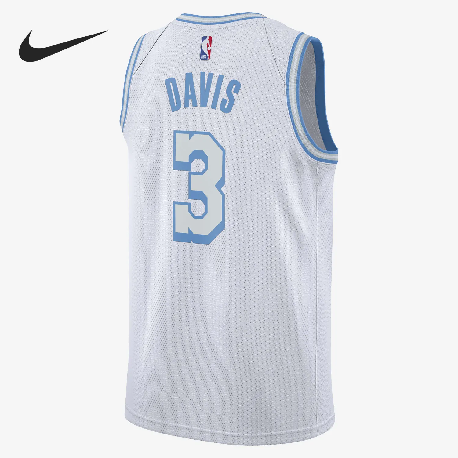 Nike genuine NBA new men's white blue ball sports basketball vest CN1737-101