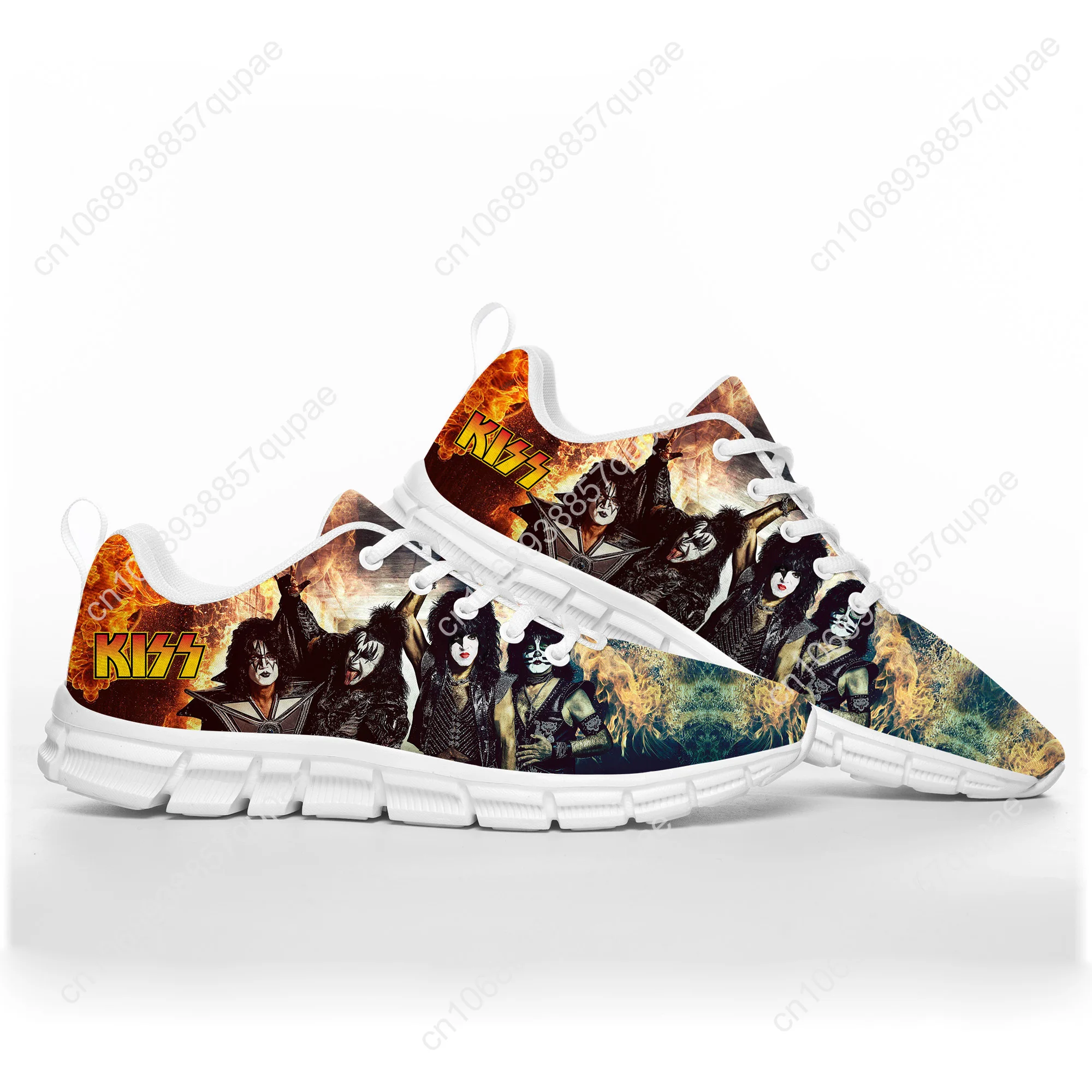 Heavy Metal Kiss Rock Band Music Sports Shoes Mens Women Teenager Sneakers Casual Custom High Quality Couple Shoes