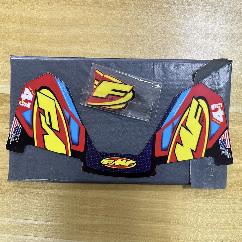 Autocollant de silencieux d\'échappement pour moto, 26x15cm, 4T, universel, étanche
