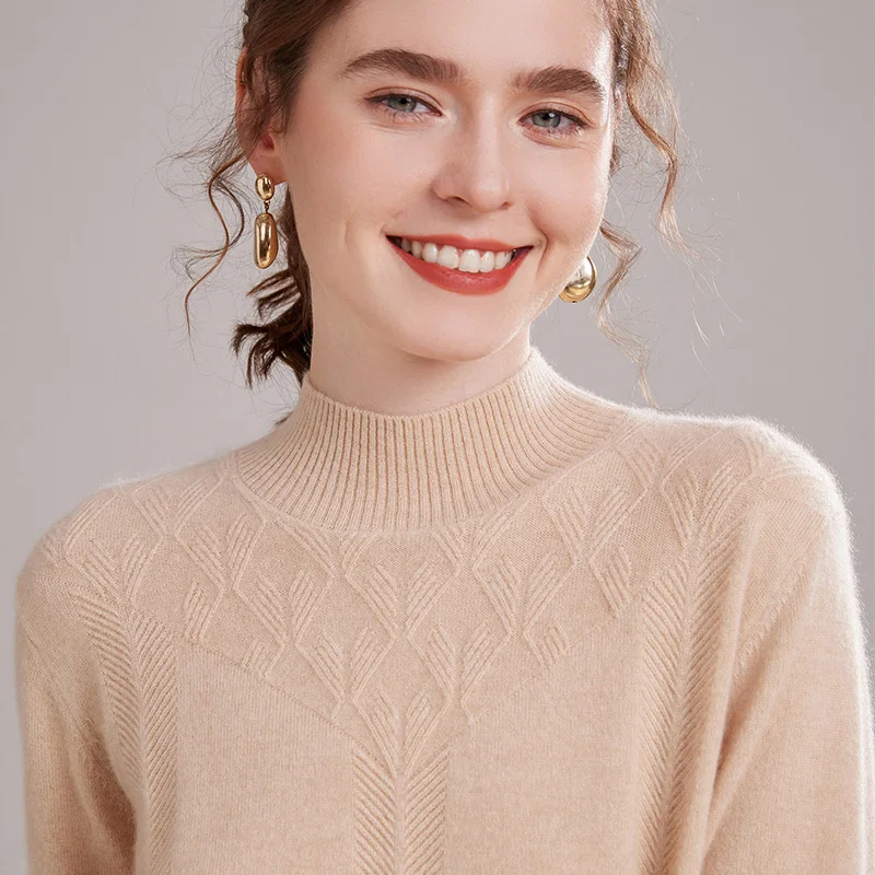 

Women Sweaters 100% Pure Cashmere Pullovers Winter New Arrival O-Neck Jumpers Woman Knitwear Girl Clothes Lady Top 3Colors