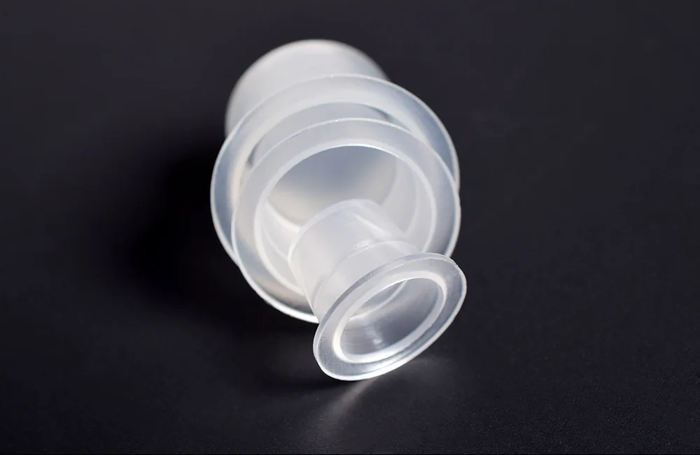 100 Stück s/m/l Kunststoff Einweg Microb lading Tattoo Tinten becher Permanent Make-up Pigment klar Halter Behälter Kappe Tattoo Versorgung – Detail 3