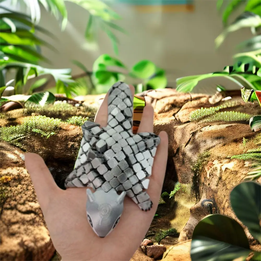 

3D Printed Funny Flying Squirrel with Movable Joints Creative Simulated Animal Model Cute Handicraft 3D Printed Animal Model