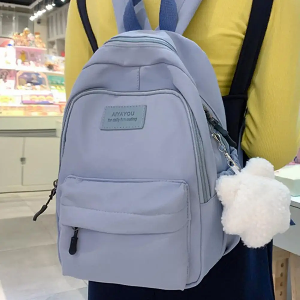 Long Lasting Students Backpack Strong Load Bearing School Backpack Fashion Letter Travel Students Schoolbag Bookbag  Hold Items