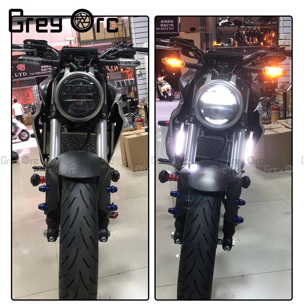 LED Fog Lights Turn signals Function For Honda CB250R CB300R CB 250 300 R 2018 2019 2020 2021 Refit Light  Motorcycle Accessorie - Image 4